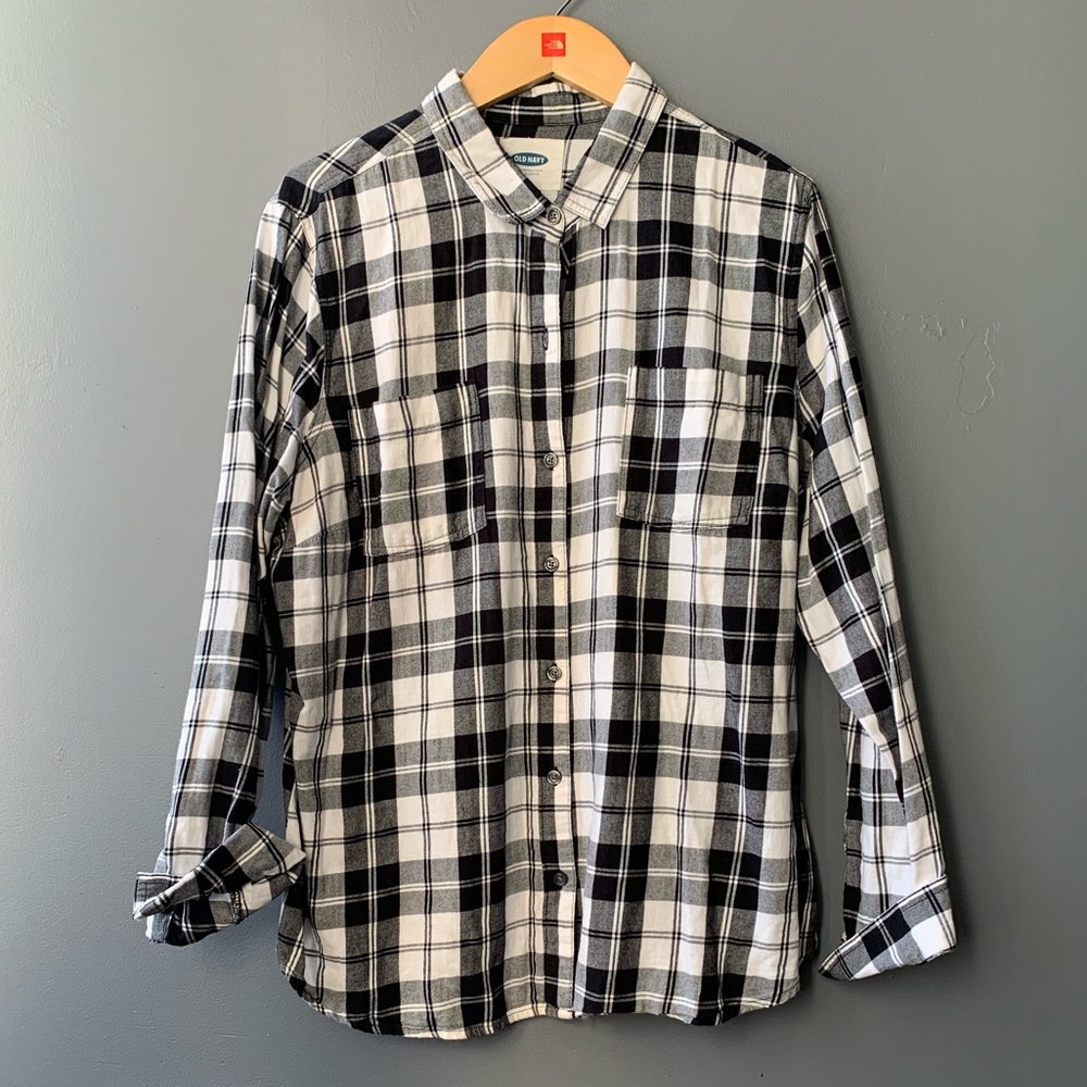 Black and white Plaid shirt